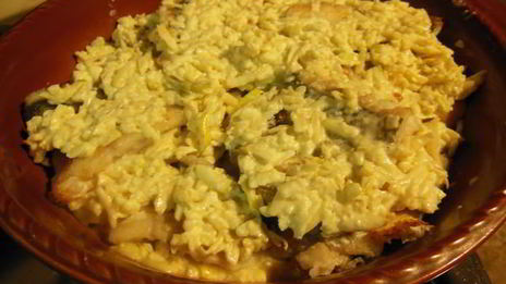 судак в яблочно-сырной шубке