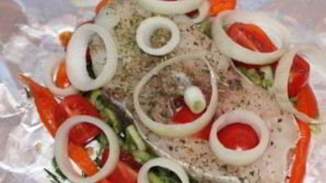 треска на мангале