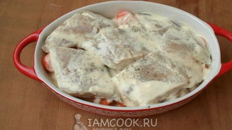 треска запеченная в сметане