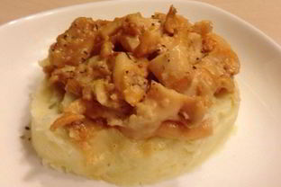 Трубач, тушеный в сливках