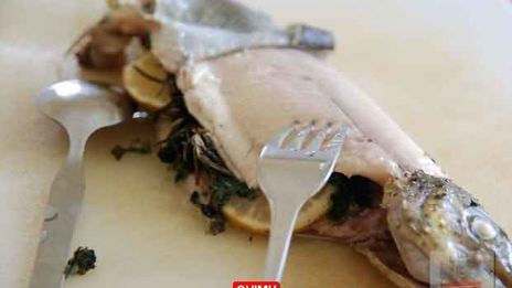 воскресная форель под крошкой