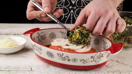 запеченная пряная форель