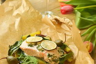 Запеченный лосось в конверте