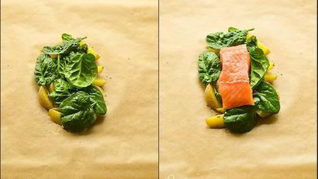 запеченный лосось в конверте