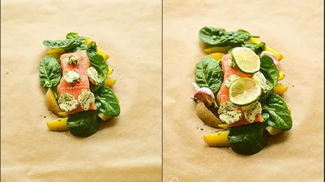 запеченный лосось в конверте