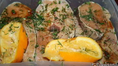 жареная форель с имбирно-апельсиновой ноткой