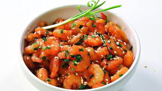 Жареные креветки по-корейски