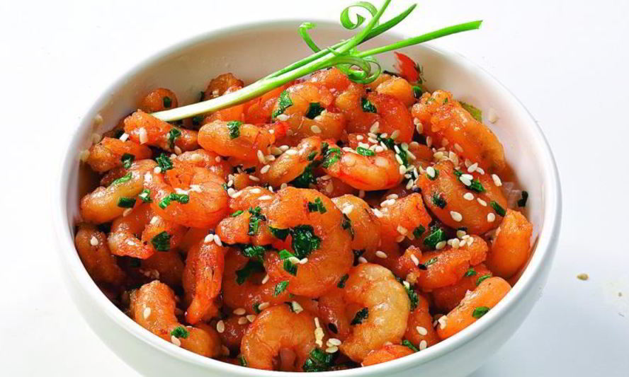Рецепт жареные креветки по-корейски