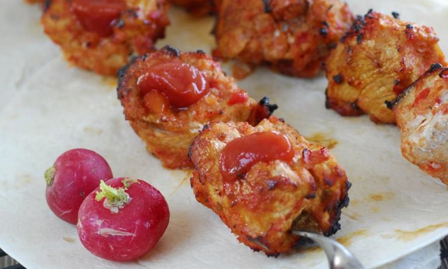 Рецепт красный шашлык из свинины