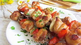 Куриный шашлык в духовке