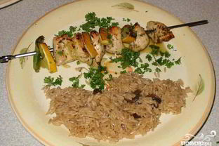 Куриные шашлыки с лимоном