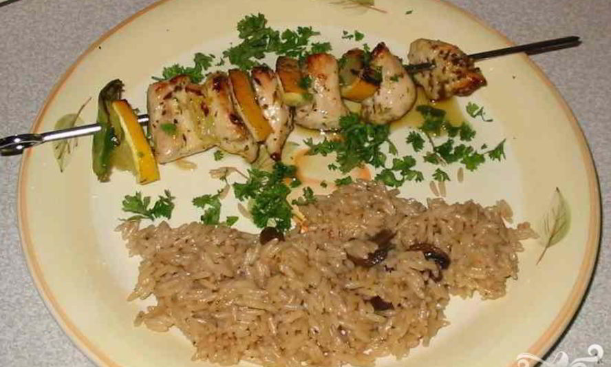 Рецепт куриные шашлыки с лимоном