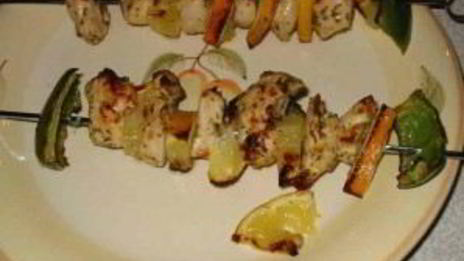куриные шашлыки с лимоном