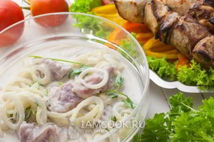 Маринад для шашлыка из свинины на кефире