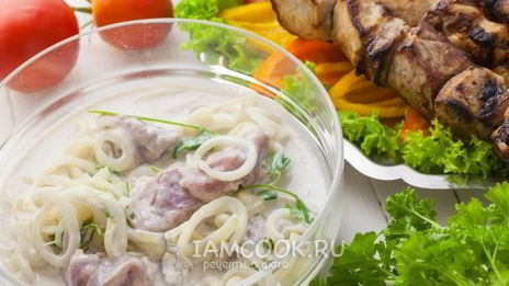 маринад для шашлыка из свинины на кефире