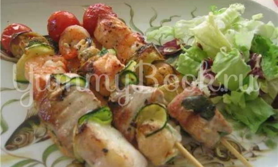 Рецепт рыбный шашлык
