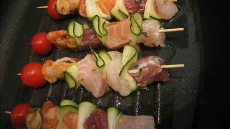 рыбный шашлык