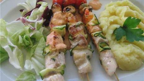 рыбный шашлык