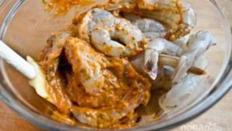 шашлычки из креветок на гриле