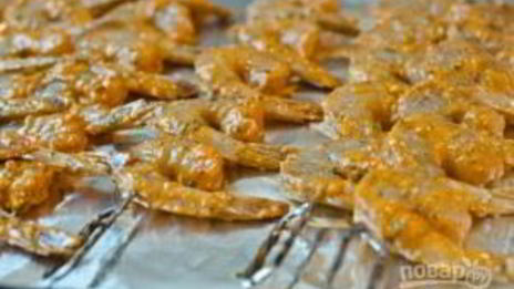 шашлычки из креветок на гриле