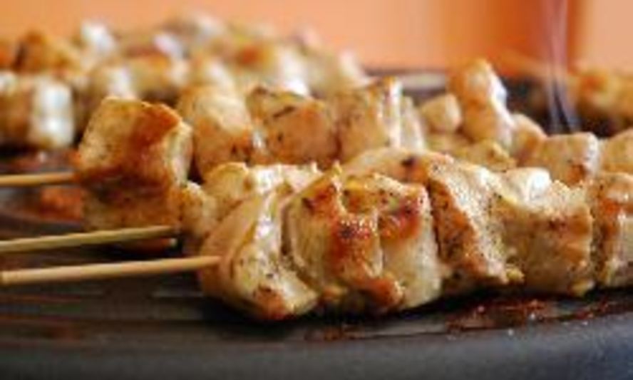 Рецепт шашлычки из курицы с ананасами