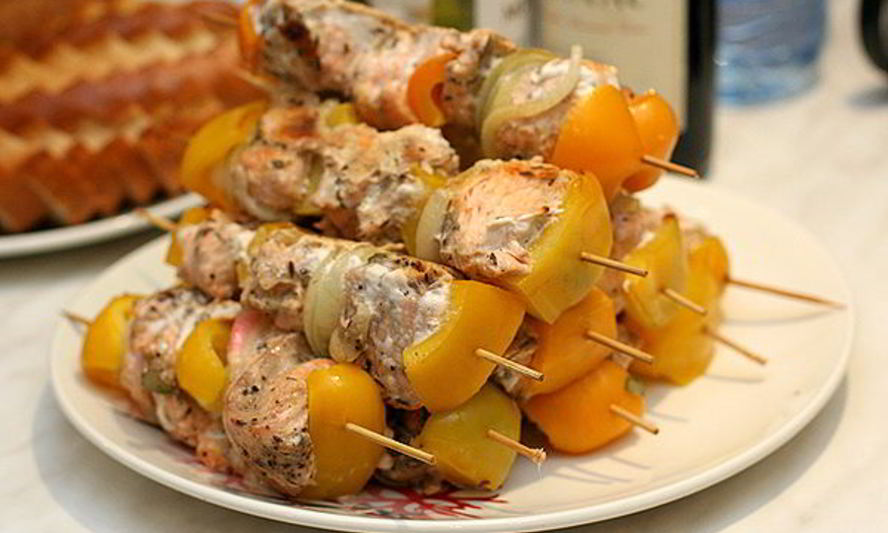 Рецепт шашлычок из рыбы