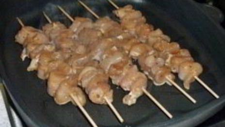 шашлычок на сковороде