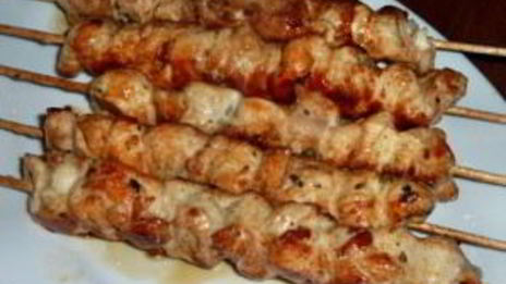 шашлычок на сковороде