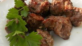 Шашлык из говядины на кефире