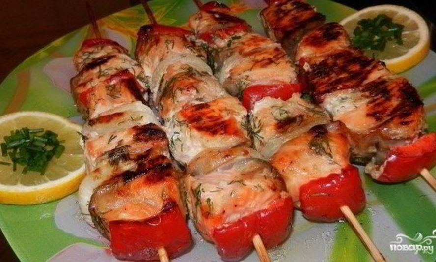 Рецепт шашлык из кеты