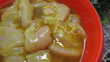 шашлык из курицы с овощами