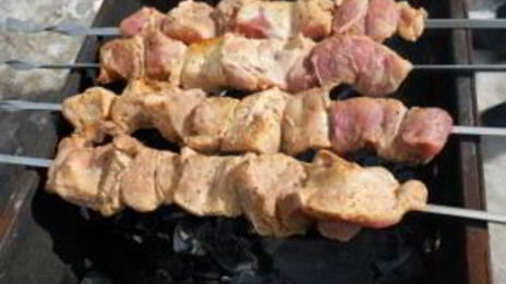 шашлык из окорока свинины