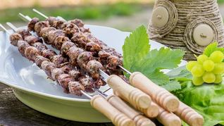 Шашлык из сердец индейки