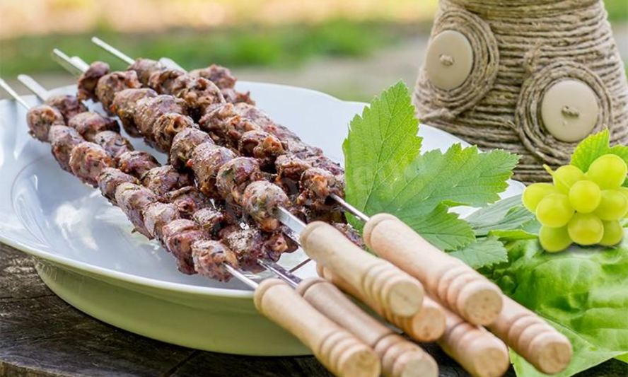 Рецепт шашлык из сердец индейки