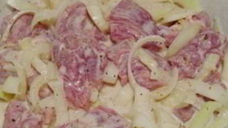 шашлык из свинины с луком