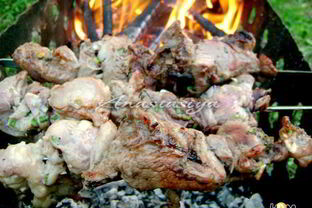 Шашлык из свинины в кефире с зеленым луком