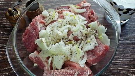 шашлык из свинины в кефире