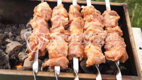 шашлык из свинины в томатном соусе