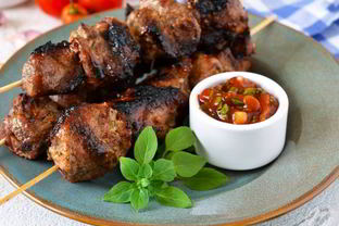 Шашлык из свиной вырезки в соевом соусе