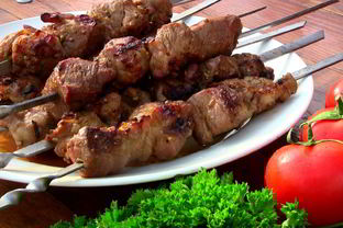 Шашлык из телятины на гриле