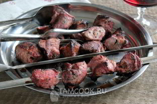 Шашлык на вине