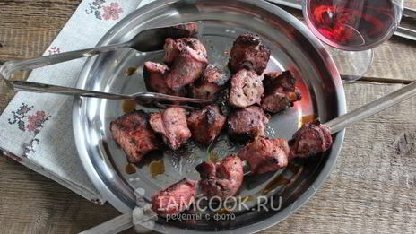 шашлык на вине