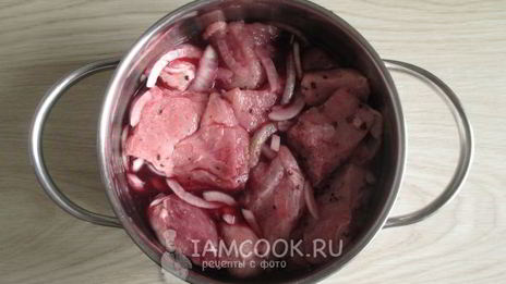 шашлык на вине