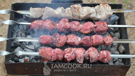 шашлык на вине