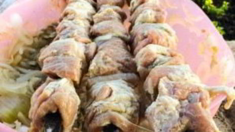 шашлык под водку