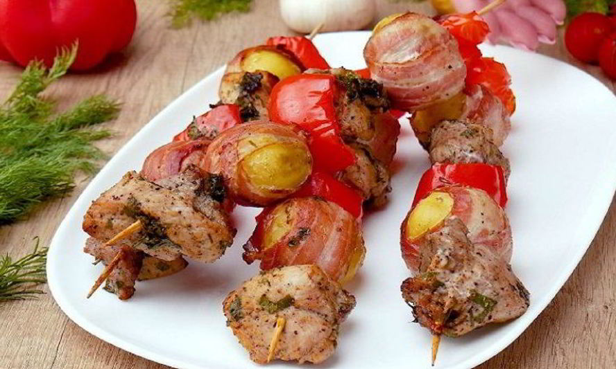 Рецепт шашлык с картошкой