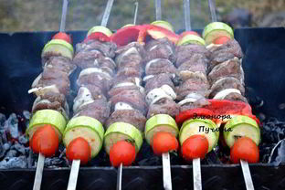 Шашлык с овощами