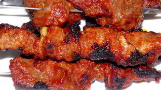 Шашлык в томатной пасте