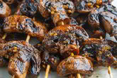 Шашлыки из шампиньонов