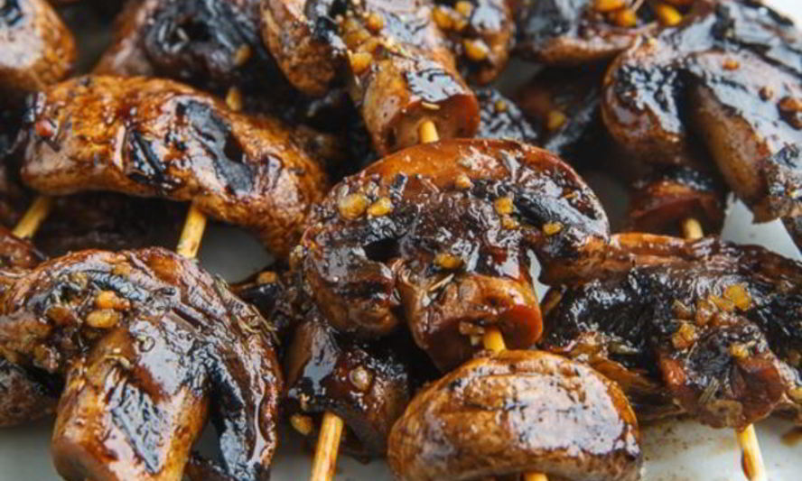 Рецепт шашлыки из шампиньонов